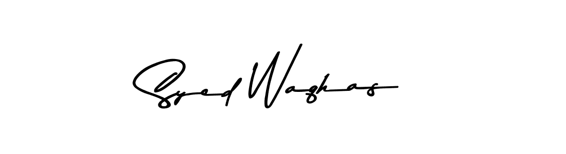 Design your own signature with our free online signature maker. With this signature software, you can create a handwritten (Asem Kandis PERSONAL USE) signature for name Syed Waqhas. Syed Waqhas signature style 9 images and pictures png