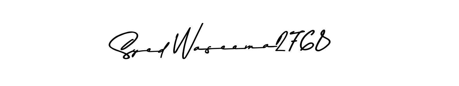 Also we have Syed Waseema2768 name is the best signature style. Create professional handwritten signature collection using Asem Kandis PERSONAL USE autograph style. Syed Waseema2768 signature style 9 images and pictures png