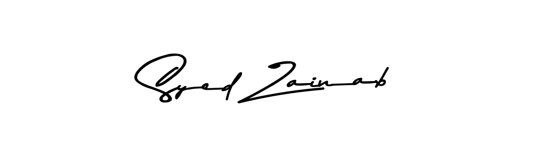 Use a signature maker to create a handwritten signature online. With this signature software, you can design (Asem Kandis PERSONAL USE) your own signature for name Syed Zainab. Syed Zainab signature style 9 images and pictures png