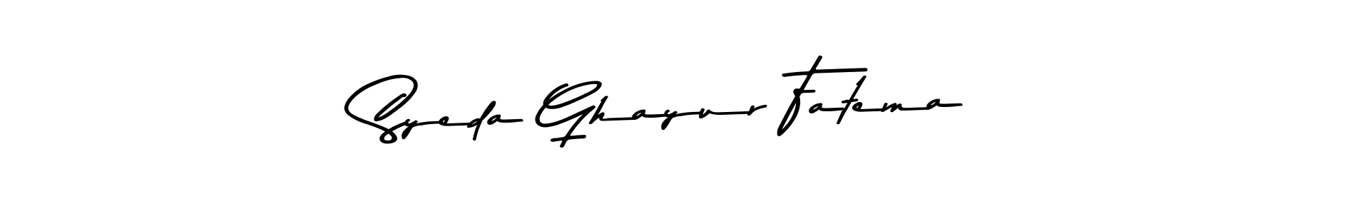 Use a signature maker to create a handwritten signature online. With this signature software, you can design (Asem Kandis PERSONAL USE) your own signature for name Syeda Ghayur Fatema. Syeda Ghayur Fatema signature style 9 images and pictures png