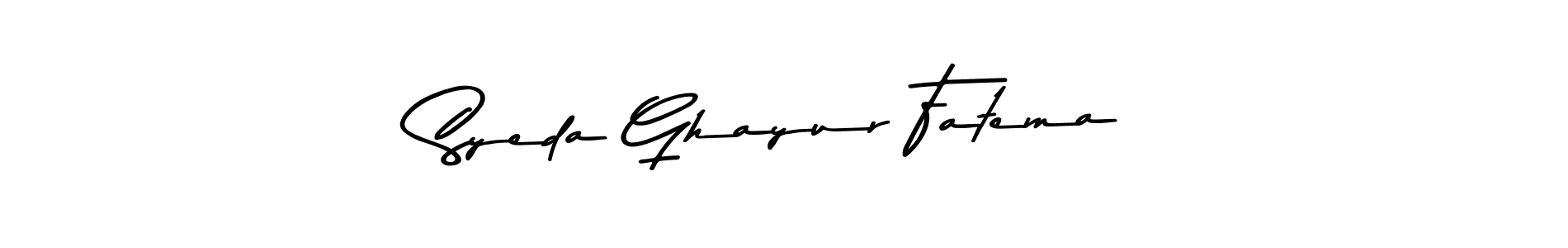 How to make Syeda Ghayur Fatema signature? Asem Kandis PERSONAL USE is a professional autograph style. Create handwritten signature for Syeda Ghayur Fatema name. Syeda Ghayur Fatema signature style 9 images and pictures png