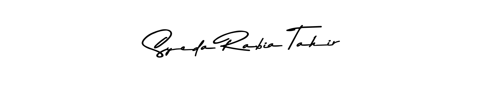 Use a signature maker to create a handwritten signature online. With this signature software, you can design (Asem Kandis PERSONAL USE) your own signature for name Syeda Rabia Tahir. Syeda Rabia Tahir signature style 9 images and pictures png