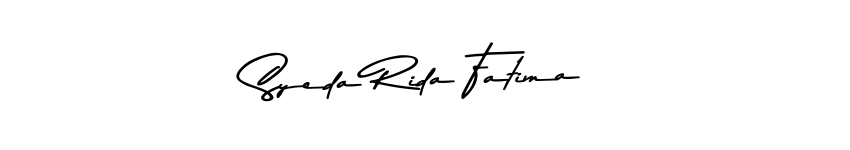 Make a beautiful signature design for name Syeda Rida Fatima. Use this online signature maker to create a handwritten signature for free. Syeda Rida Fatima signature style 9 images and pictures png