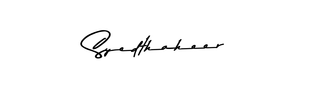 Syedthaheer stylish signature style. Best Handwritten Sign (Asem Kandis PERSONAL USE) for my name. Handwritten Signature Collection Ideas for my name Syedthaheer. Syedthaheer signature style 9 images and pictures png