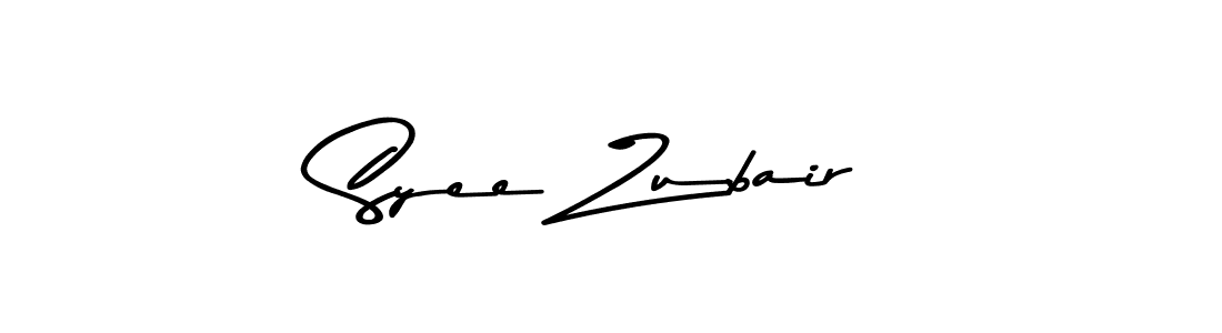 Create a beautiful signature design for name Syee Zubair. With this signature (Asem Kandis PERSONAL USE) fonts, you can make a handwritten signature for free. Syee Zubair signature style 9 images and pictures png