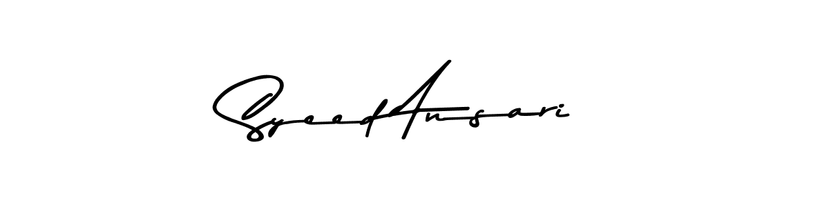 Syeed Ansari stylish signature style. Best Handwritten Sign (Asem Kandis PERSONAL USE) for my name. Handwritten Signature Collection Ideas for my name Syeed Ansari. Syeed Ansari signature style 9 images and pictures png