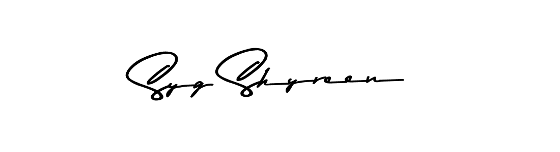 Use a signature maker to create a handwritten signature online. With this signature software, you can design (Asem Kandis PERSONAL USE) your own signature for name Syg Shyreen. Syg Shyreen signature style 9 images and pictures png