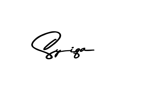 Design your own signature with our free online signature maker. With this signature software, you can create a handwritten (Asem Kandis PERSONAL USE) signature for name Syiqa. Syiqa signature style 9 images and pictures png