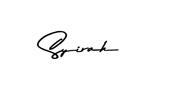 How to make Syirah name signature. Use Asem Kandis PERSONAL USE style for creating short signs online. This is the latest handwritten sign. Syirah signature style 9 images and pictures png