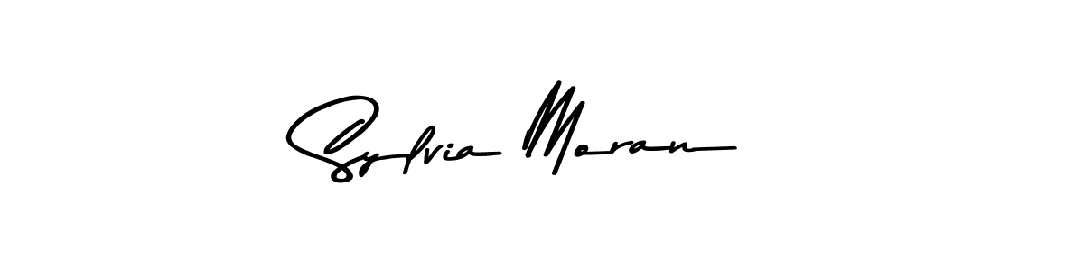 How to make Sylvia Moran name signature. Use Asem Kandis PERSONAL USE style for creating short signs online. This is the latest handwritten sign. Sylvia Moran signature style 9 images and pictures png