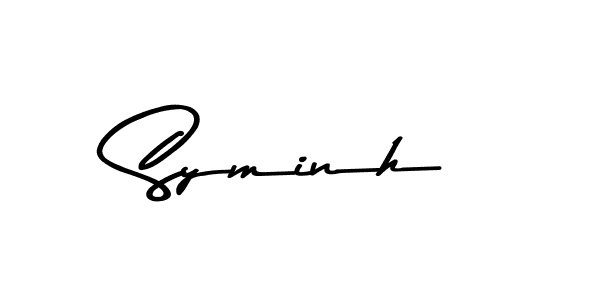 The best way (Asem Kandis PERSONAL USE) to make a short signature is to pick only two or three words in your name. The name Syminh include a total of six letters. For converting this name. Syminh signature style 9 images and pictures png