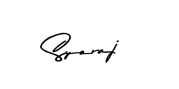 You should practise on your own different ways (Asem Kandis PERSONAL USE) to write your name (Syoraj) in signature. don't let someone else do it for you. Syoraj signature style 9 images and pictures png