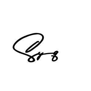 Design your own signature with our free online signature maker. With this signature software, you can create a handwritten (Asem Kandis PERSONAL USE) signature for name Syq. Syq signature style 9 images and pictures png