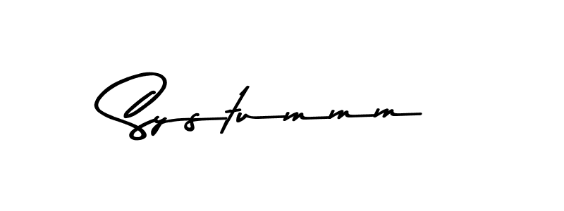 The best way (Asem Kandis PERSONAL USE) to make a short signature is to pick only two or three words in your name. The name Systummm include a total of six letters. For converting this name. Systummm signature style 9 images and pictures png