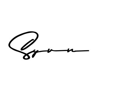 Also we have Syun name is the best signature style. Create professional handwritten signature collection using Asem Kandis PERSONAL USE autograph style. Syun signature style 9 images and pictures png