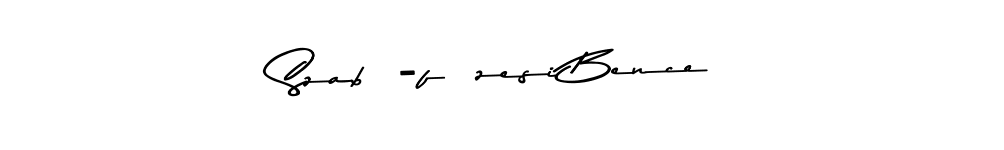 Make a beautiful signature design for name Szabó-füzesi Bence. With this signature (Asem Kandis PERSONAL USE) style, you can create a handwritten signature for free. Szabó-füzesi Bence signature style 9 images and pictures png