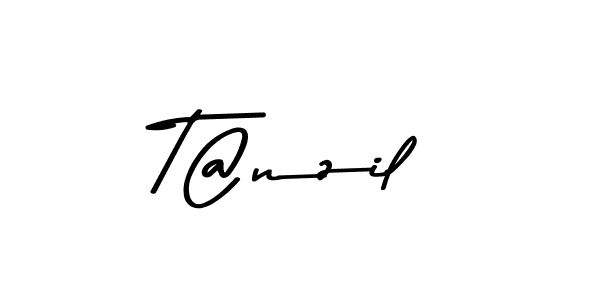 How to make T@nzil name signature. Use Asem Kandis PERSONAL USE style for creating short signs online. This is the latest handwritten sign. T@nzil signature style 9 images and pictures png