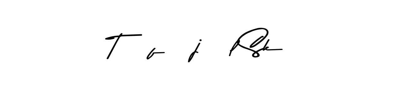 The best way (Asem Kandis PERSONAL USE) to make a short signature is to pick only two or three words in your name. The name TØfÄjÜl Sk include a total of six letters. For converting this name. TØfÄjÜl Sk signature style 9 images and pictures png