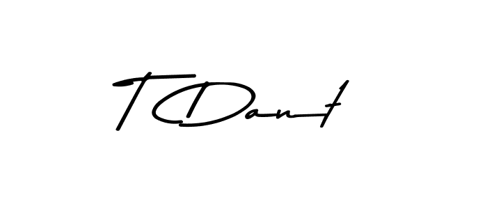 You should practise on your own different ways (Asem Kandis PERSONAL USE) to write your name (T  Dant) in signature. don't let someone else do it for you. T  Dant signature style 9 images and pictures png