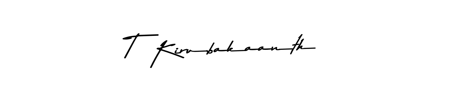 Also we have T  Kirubakaanth name is the best signature style. Create professional handwritten signature collection using Asem Kandis PERSONAL USE autograph style. T  Kirubakaanth signature style 9 images and pictures png