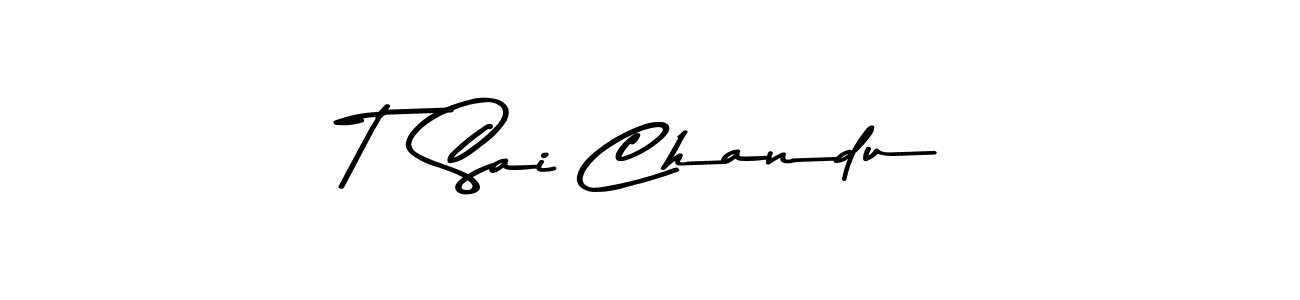 Similarly Asem Kandis PERSONAL USE is the best handwritten signature design. Signature creator online .You can use it as an online autograph creator for name T  Sai Chandu. T  Sai Chandu signature style 9 images and pictures png