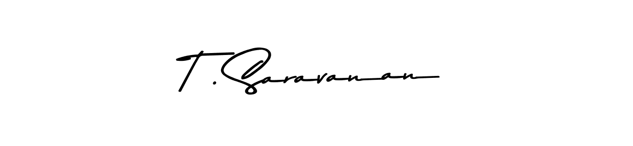 How to make T . Saravanan signature? Asem Kandis PERSONAL USE is a professional autograph style. Create handwritten signature for T . Saravanan name. T . Saravanan signature style 9 images and pictures png