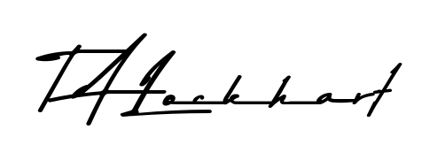 Create a personalized artistic stamp with T A Lockhart in Asem Kandis PERSONAL USE font. Perfect for visual artists, designers, and influencers. T A Lockhart signature style 9 images and pictures png