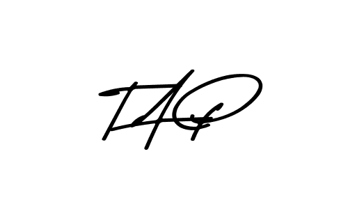 Make a beautiful signature design for name T A P. With this signature (Asem Kandis PERSONAL USE) style, you can create a handwritten signature for free. T A P signature style 9 images and pictures png