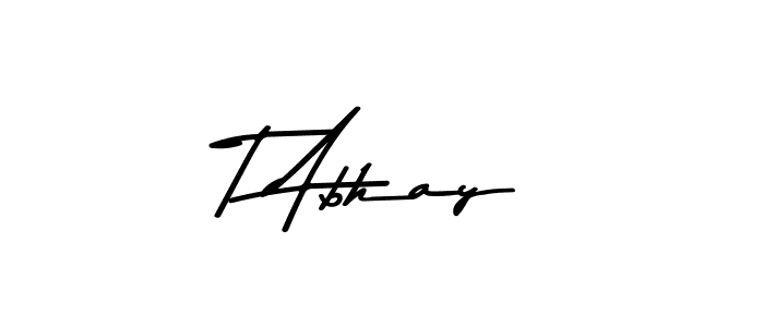 Similarly Asem Kandis PERSONAL USE is the best handwritten signature design. Signature creator online .You can use it as an online autograph creator for name T Abhay. T Abhay signature style 9 images and pictures png