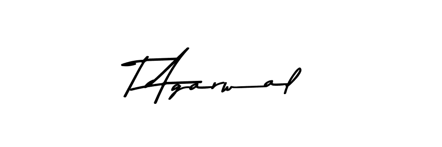 if you are searching for the best signature style for your name T Agarwal. so please give up your signature search. here we have designed multiple signature styles  using Asem Kandis PERSONAL USE. T Agarwal signature style 9 images and pictures png