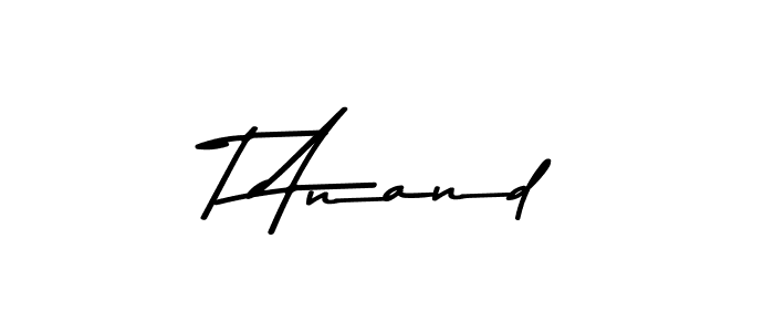 Also we have T Anand name is the best signature style. Create professional handwritten signature collection using Asem Kandis PERSONAL USE autograph style. T Anand signature style 9 images and pictures png