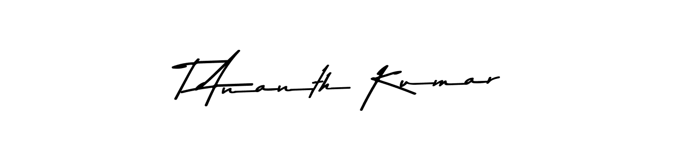 Similarly Asem Kandis PERSONAL USE is the best handwritten signature design. Signature creator online .You can use it as an online autograph creator for name T Ananth Kumar. T Ananth Kumar signature style 9 images and pictures png