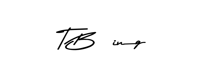 Make a beautiful signature design for name T Böing. With this signature (Asem Kandis PERSONAL USE) style, you can create a handwritten signature for free. T Böing signature style 9 images and pictures png