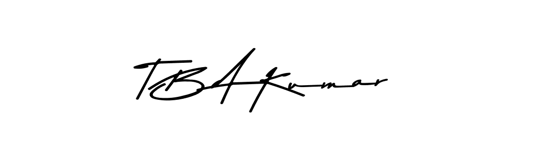 How to Draw T B A Kumar signature style? Asem Kandis PERSONAL USE is a latest design signature styles for name T B A Kumar. T B A Kumar signature style 9 images and pictures png