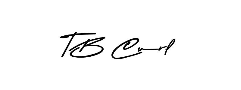 How to Draw T B Curl signature style? Asem Kandis PERSONAL USE is a latest design signature styles for name T B Curl. T B Curl signature style 9 images and pictures png