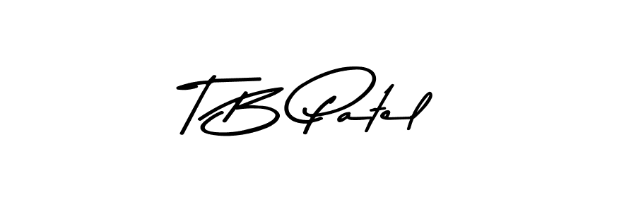 How to make T B Patel name signature. Use Asem Kandis PERSONAL USE style for creating short signs online. This is the latest handwritten sign. T B Patel signature style 9 images and pictures png