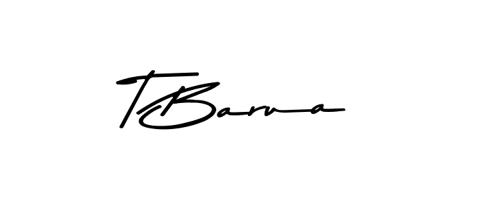 T Barua stylish signature style. Best Handwritten Sign (Asem Kandis PERSONAL USE) for my name. Handwritten Signature Collection Ideas for my name T Barua. T Barua signature style 9 images and pictures png