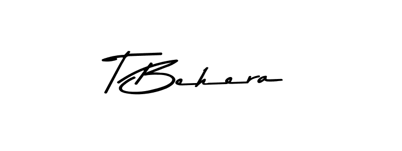 This is the best signature style for the T Behera name. Also you like these signature font (Asem Kandis PERSONAL USE). Mix name signature. T Behera signature style 9 images and pictures png