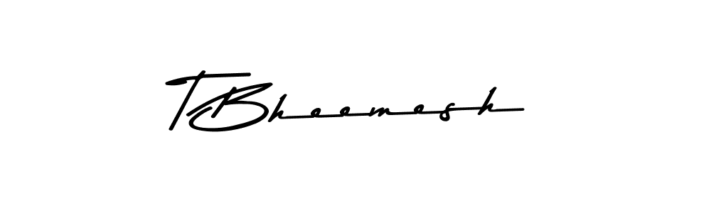 T Bheemesh stylish signature style. Best Handwritten Sign (Asem Kandis PERSONAL USE) for my name. Handwritten Signature Collection Ideas for my name T Bheemesh. T Bheemesh signature style 9 images and pictures png