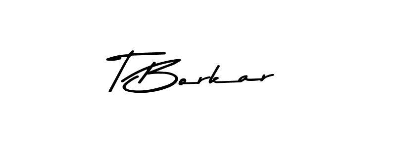 Asem Kandis PERSONAL USE is a professional signature style that is perfect for those who want to add a touch of class to their signature. It is also a great choice for those who want to make their signature more unique. Get T Borkar name to fancy signature for free. T Borkar signature style 9 images and pictures png