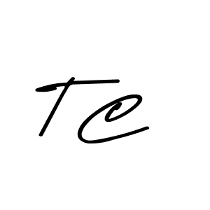How to make T C name signature. Use Asem Kandis PERSONAL USE style for creating short signs online. This is the latest handwritten sign. T C signature style 9 images and pictures png