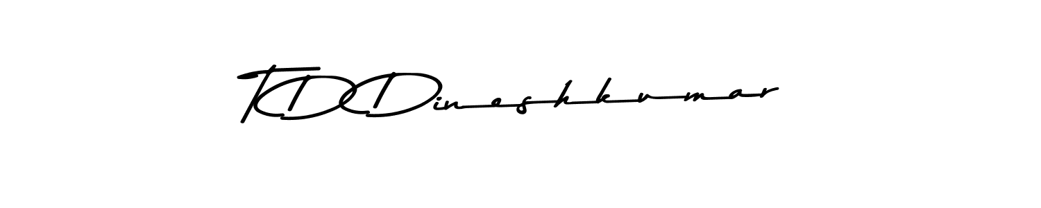 Make a beautiful signature design for name T D Dineshkumar. Use this online signature maker to create a handwritten signature for free. T D Dineshkumar signature style 9 images and pictures png