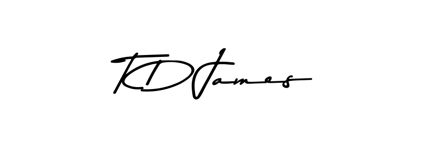 This is the best signature style for the T D James name. Also you like these signature font (Asem Kandis PERSONAL USE). Mix name signature. T D James signature style 9 images and pictures png