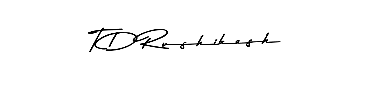 Make a short T D Rushikesh signature style. Manage your documents anywhere anytime using Asem Kandis PERSONAL USE. Create and add eSignatures, submit forms, share and send files easily. T D Rushikesh signature style 9 images and pictures png