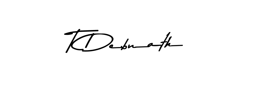 Design your own signature with our free online signature maker. With this signature software, you can create a handwritten (Asem Kandis PERSONAL USE) signature for name T Debnath. T Debnath signature style 9 images and pictures png