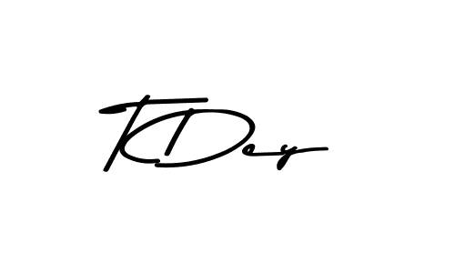 How to Draw T Dey signature style? Asem Kandis PERSONAL USE is a latest design signature styles for name T Dey. T Dey signature style 9 images and pictures png