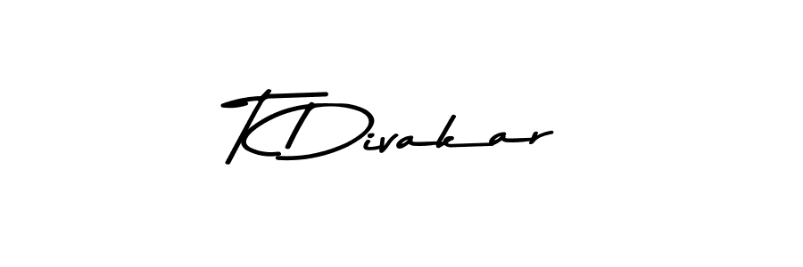 Use a signature maker to create a handwritten signature online. With this signature software, you can design (Asem Kandis PERSONAL USE) your own signature for name T Divakar. T Divakar signature style 9 images and pictures png