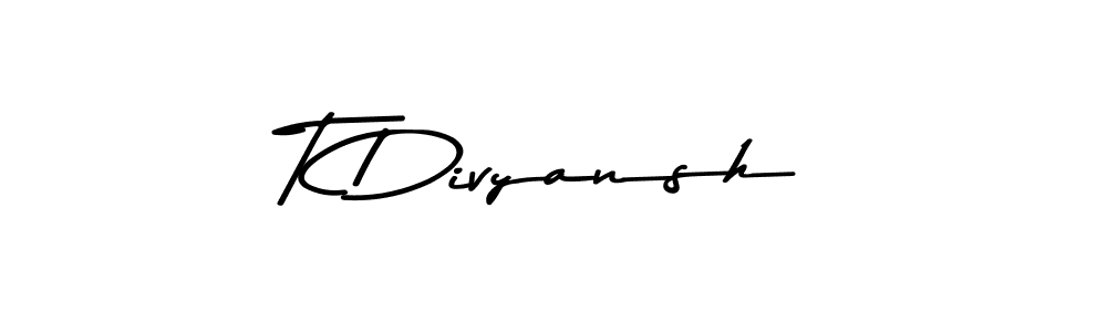 Also we have T Divyansh name is the best signature style. Create professional handwritten signature collection using Asem Kandis PERSONAL USE autograph style. T Divyansh signature style 9 images and pictures png