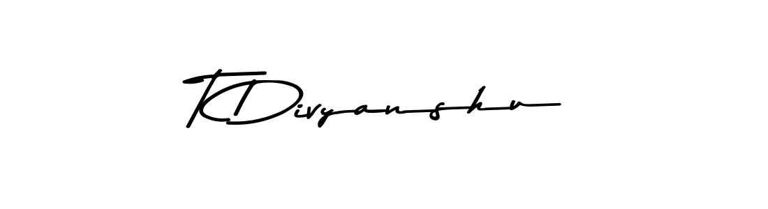 T Divyanshu stylish signature style. Best Handwritten Sign (Asem Kandis PERSONAL USE) for my name. Handwritten Signature Collection Ideas for my name T Divyanshu. T Divyanshu signature style 9 images and pictures png