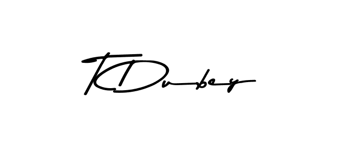 Also You can easily find your signature by using the search form. We will create T Dubey name handwritten signature images for you free of cost using Asem Kandis PERSONAL USE sign style. T Dubey signature style 9 images and pictures png